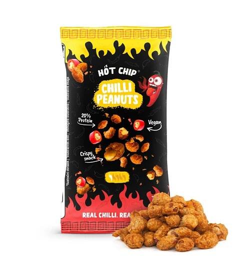Pálivé arašídy Hot Chip v chilli těstíčku 70 g