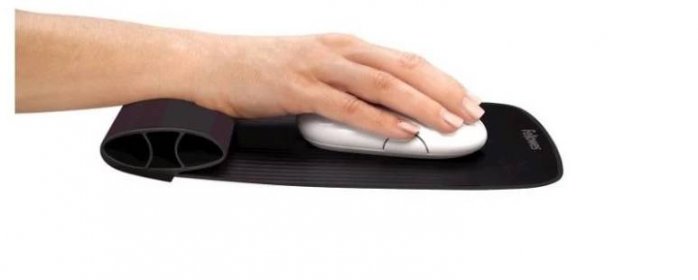Fellowes I-Spire - ergonomická podložka pod myš - šedá - Vstupní zařízení k PC