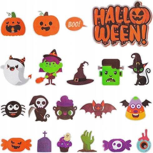 Magnet na ledničku Auto Brána Halloween dekorace domu kanceláře VELKÉ 20 ks