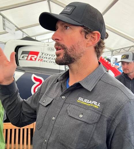 Watch Travis Pastrana Wrangle the 850-HP Subaru Huckster Up the Goodwood Hill