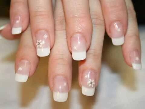 Gel nails ( gelové nehty), winter theme ( zimní téma )