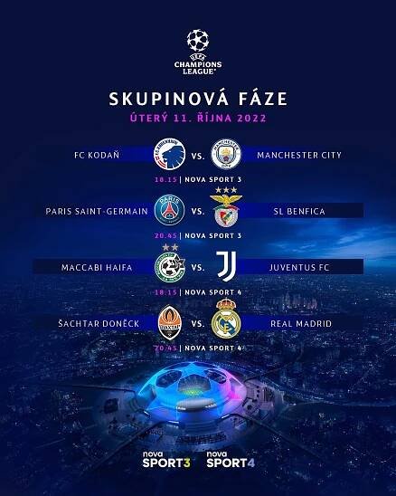 PSG opět vyzve Benficu. Souboj o první místo sledujte na Nova Sport | TN.cz