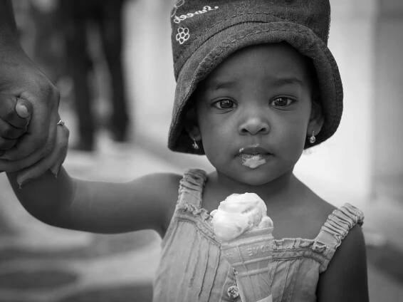 Free picture: fashion, hat, ice cream, outfit, pretty girl, people, son, baby