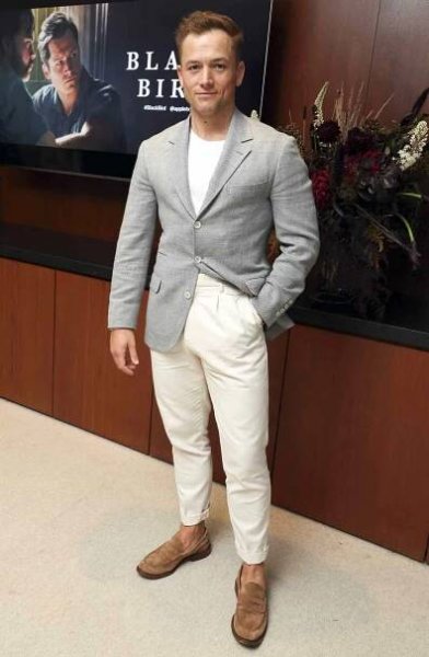 Taron Egerton attends the screening and Q&A of the Apple Original series BLACK BIRD at The Edition. BLACK BIRD is now streaming globally on Apple TV+. Screening and Q&A of the Apple Original series BLACK BIRD, Los Angeles, CA, USA - 14 September 2022