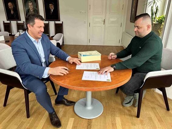 Opavský primátor Tomáš Navrátil a Andrej Krajíček