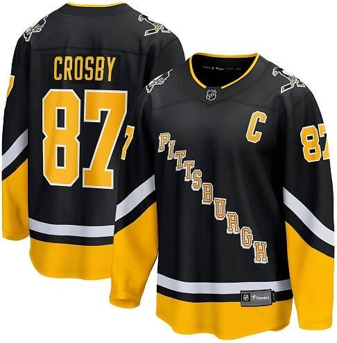 Men's Pittsburgh Penguins Sidney Crosby Fanatics Black  Breakaway Jersey