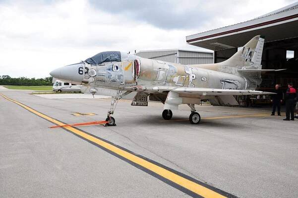 Douglas A-4 Skyhawk ready for restoration
