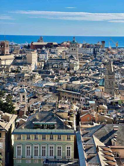 View of Genoa from the Spianata Castelletto
