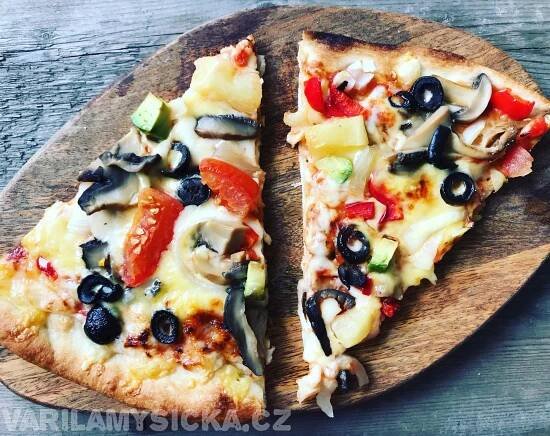 Pizza Vegetarián - vařilamyšička.cz