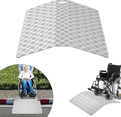 UISEBRT Rampa pro vozíčkáře o šířce 70 cm, nájezd na práh dveří 60 cm, výška 10 cm