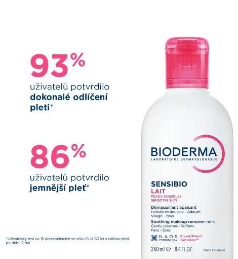 BIODERMA Sensibio čisticí mléko 250 ml