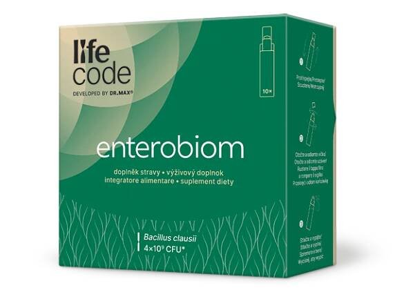LifeCode developed by Dr. Max® enterobiom 10x4,5 ml, ampulky s mikrobiálnou kultúrou