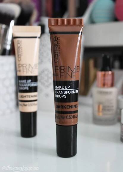 Catrice Prime and Fine kapky pro ztmavení nebo zesvětlení makeupu | ILoveMakeUp