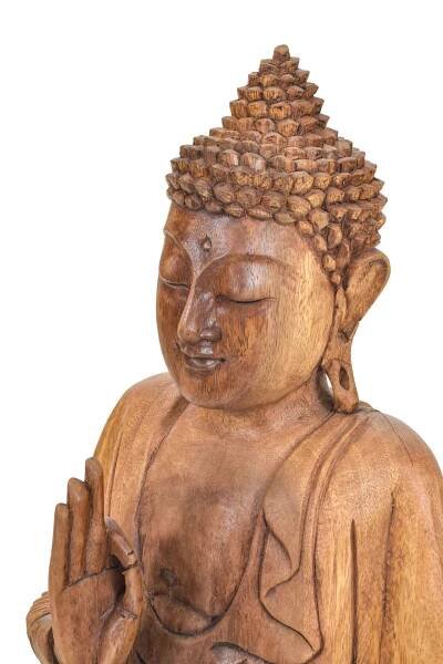Buddha ze dřeva stromu Suar, 35x18x50cm