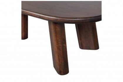 Organický konferenční stolek ROUNDLY hnědý
