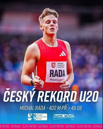 Michal Rada vylepšil český juniorský rekord