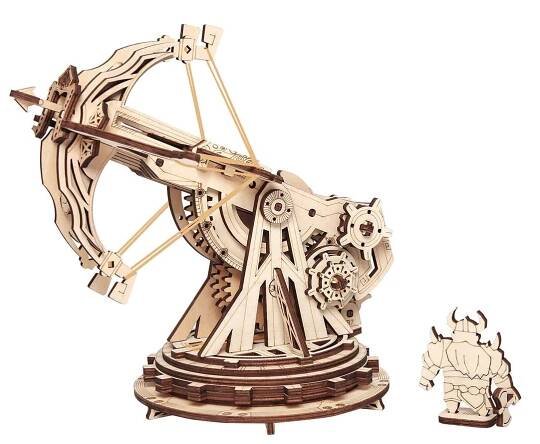 Dřevěné 3D puzzle - Obléhací stroj balista ROKR KW401