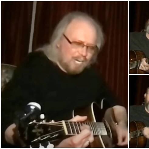 When Barry Gibb and son Stephen sang incredible acoustic duet of Bee Gees' Words and Stayin' Alive