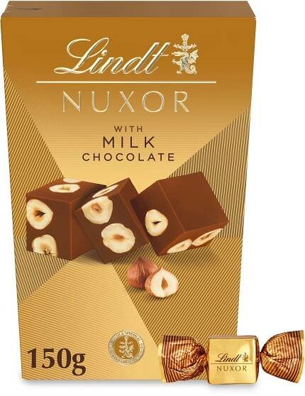 LINDT Nuxor Bonboniéra Mléčná Čokoláda 150 g