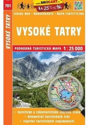 Shocart Vysoké Tatry turistická mapa