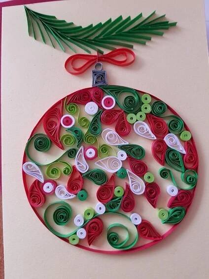 Quilling Card Xmas - Christmas Ornament Made of Paper
