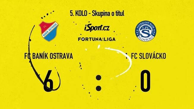 SESTŘIH: Baník - Slovácko 6:0. Domácí slaví postup do předkola Konferenční ligy