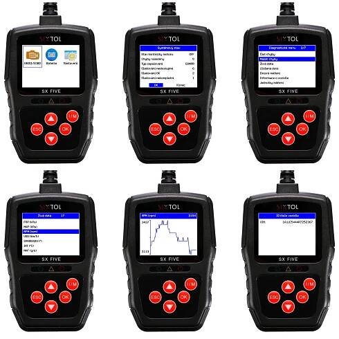 Autodiagnostika SX FIVE v CZ/SK/DE/AJ/HU | SIXTOL.cz