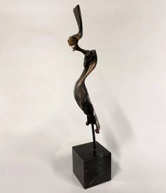 Igor Kitzberger - Harlekýn - bronzová soška - Starožitnosti a umění