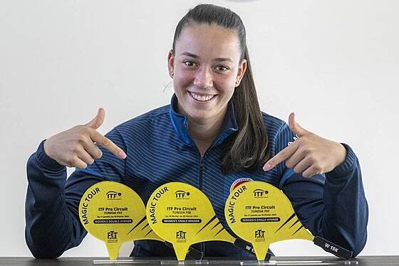Fotogalerie: Tereza Valentová jako vítězka dvou turnajů ITF