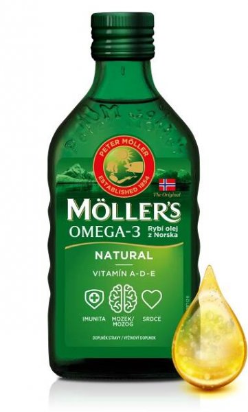 Möller's Omega 3 z tresčích jater, 250 ml