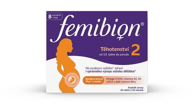 Femibion 2 Těhotenství 56 tablet + 56 tobolek | Moje lékárna