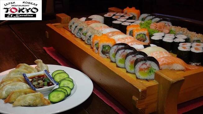 Čerstvá sushi menu v restauraci Tokyo (28-72 ks)