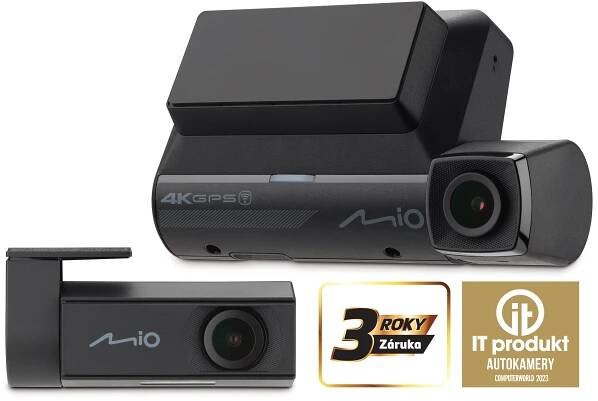 Kamera do auta MIO MiVue 955W DUAL 4K, HDR, LCD 2,7" MIVUE_955W_DUAL + Prodloužená lhůta na vrácení zboží do 40 dnů