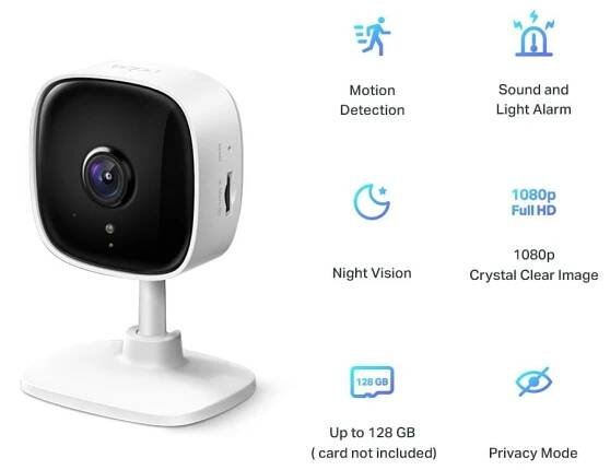 TP-Link Tapo C100 Home Security Wi-Fi Camera 1080P