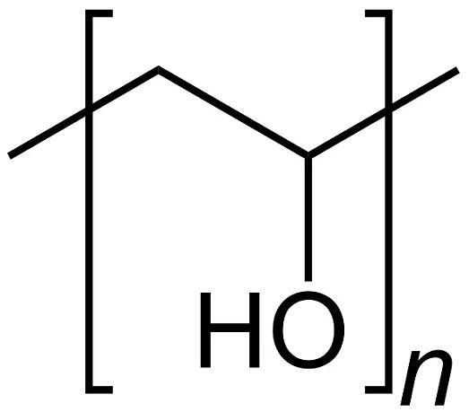 Polyvinylalkohol je syntetický polymer. Finálnímu produktu propůjčuje formu poddajné náplasti. Vytváří vrstvu, která drží jednotlivé jehličky v žádoucím směru. Díky pružnosti tohoto filmu se hroty jehel dají vtlačit do tkáně i v místech, kde netvoří 