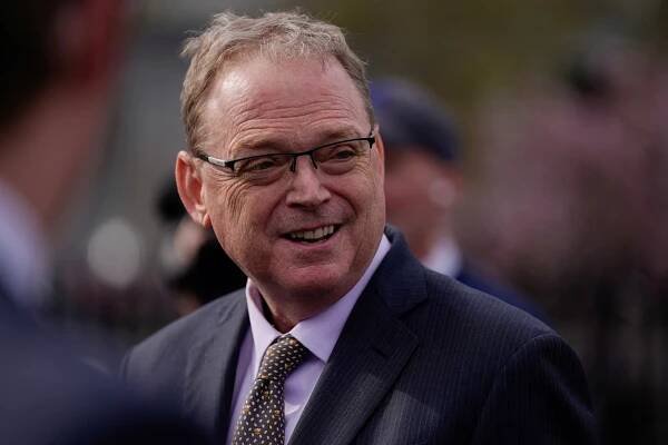 National Economic Council Director Kevin Hassett speaks to members of the media, at the White House