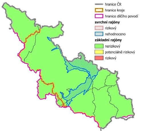 Obr. V.2.4.4 – Míra ohrožení nedostatkem v hydrogeologických rajonech (Zdroj: Koncepce na ochranu před následky sucha pro území České republiky (2017))