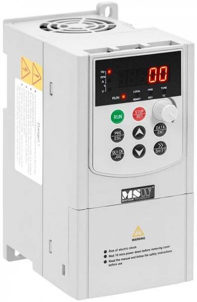 Frekvenční měnič VFD - 1500 W - 230 V - 0,1 až 500 Hz - LED