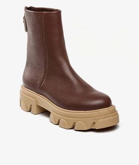 Steve Madden - Hnědé kožené kotníkové boty Steve Madden Maryann | ZOOT.cz