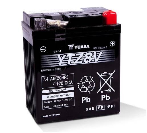 YUASA YTZ8V, 12V, 7Ah