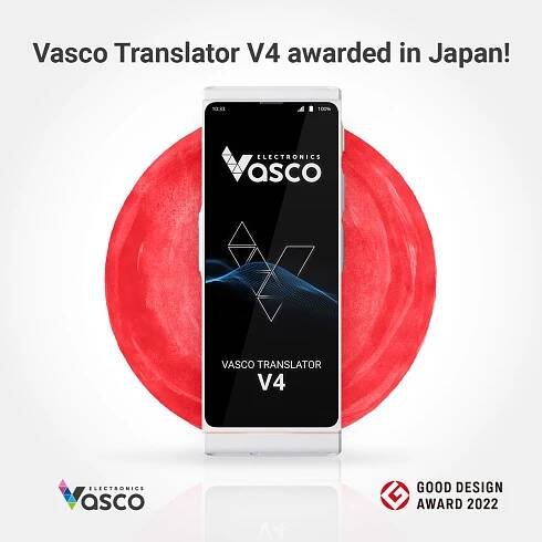 Vasco Translator V4 získalo ocenění Japan Good Designs Award