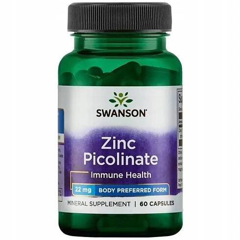 SWANSON ZINC PICOLINATE 22MG 60C CHELÁT PIKOLINÁT
