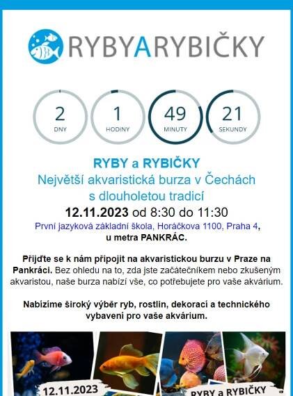 _  Akvaristická burza  Praha/Pankrác  - 12.11.2023