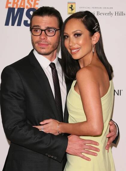 Cheryl Burke and Matthew Lawrence attend the 25th Annual Race To Erase MS Gala.