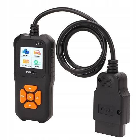 SKENER OBD2 V318 DIAGNOSTIKA ZÁVAD AUTOMOBILŮ, BAREVNÝ DISPLEJ