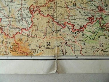 Mapa - Protektorát Čechy a Morava - Staré mapy a veduty
