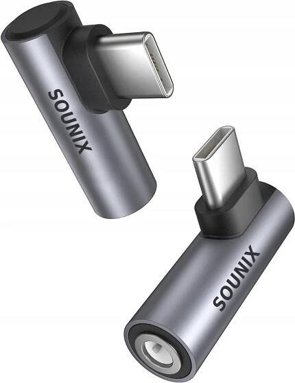 USB-C adaptér na sluchátka 3.5 mm jack AUX pro audio a mikrofon SOUNIX