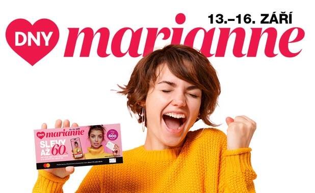 Slevové kupony k podzimním Dnům Marianne najdete samozřejmě v magazínu Marianne...