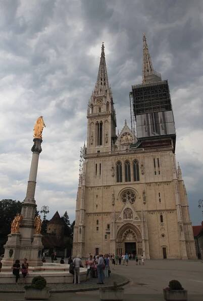 Zagreb Cathedral (its present form dates from 1880 to 1906 AD).