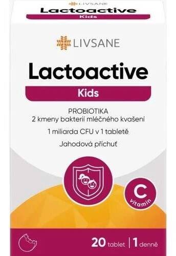 LIVSANE Lactoactive Kids PROBIOTIKA tbl.20 - skladem